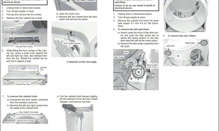 Kenmore 80 Series Dryer Belt Diagram