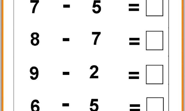 Kindergarten Math Worksheets Numbers 0 5