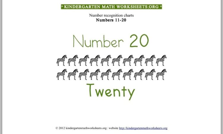 Kindergarten Math Worksheets Numbers 11 20