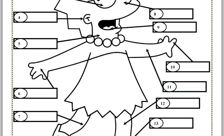 Kindergarten Worksheet On Body Parts