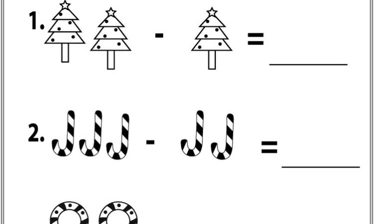 Kindergarten Worksheet On Subtraction