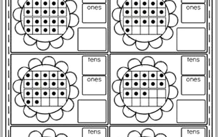 Kindergarten Worksheet Tens And Ones