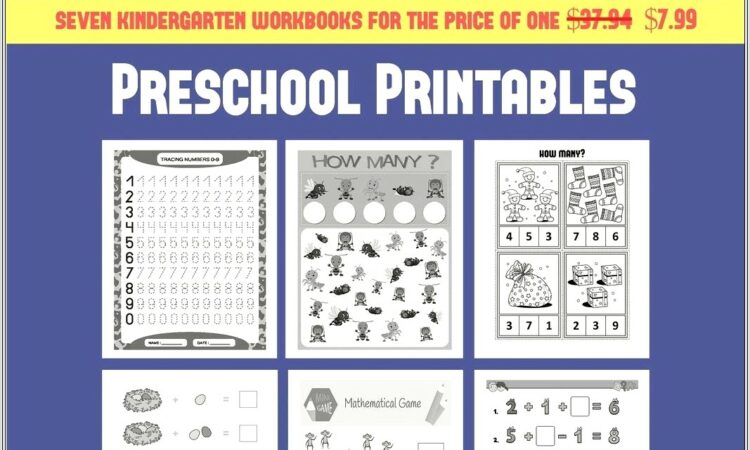 Kindergarten Worksheets And Printables