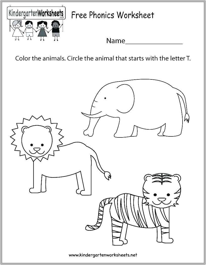 Kindergarten Worksheets Animal Habitats