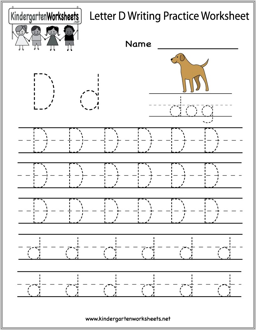 Kindergarten Worksheets Handwriting Alphabet