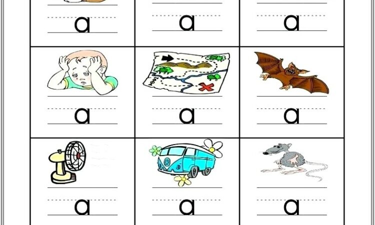 Kindergarten Worksheets Initial Sounds