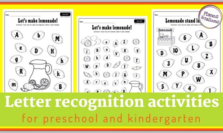 Kindergarten Worksheets Letter Recognition