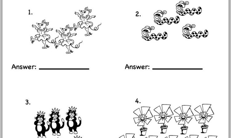 Kindergarten Worksheets Math Counting