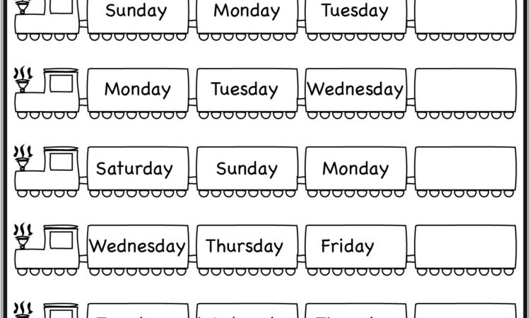 Kindergarten Worksheets Months Of The Year