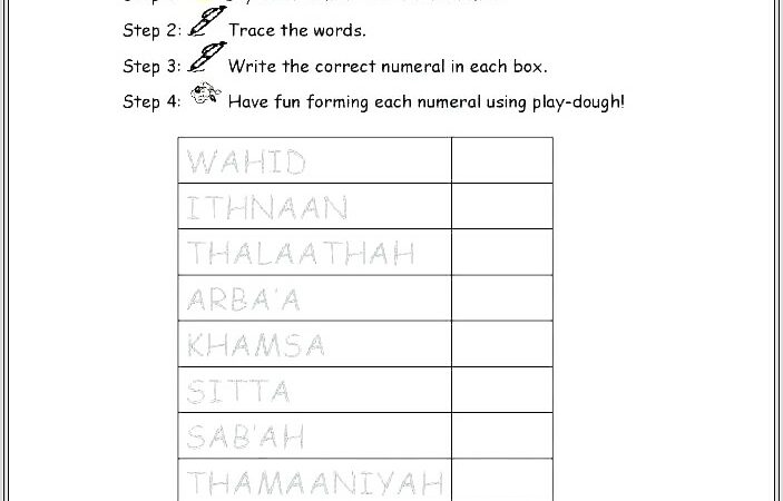 Kindergarten Worksheets On Numbers 1 20