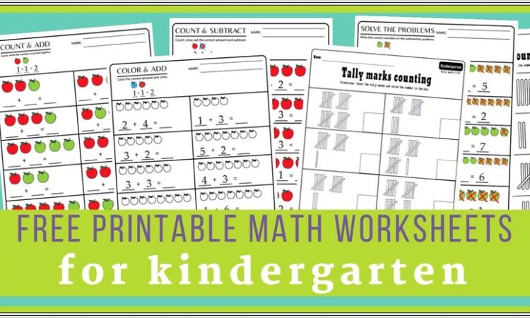 Kindergarten Worksheets Pdf Free