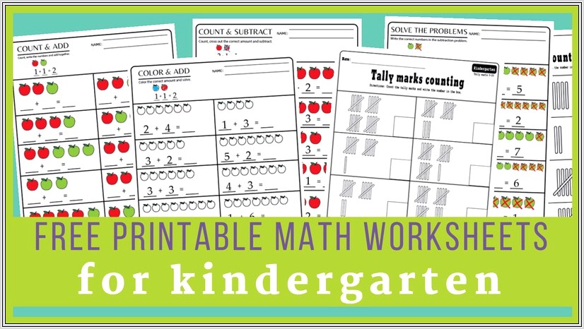 Kindergarten Worksheets Pdf Free