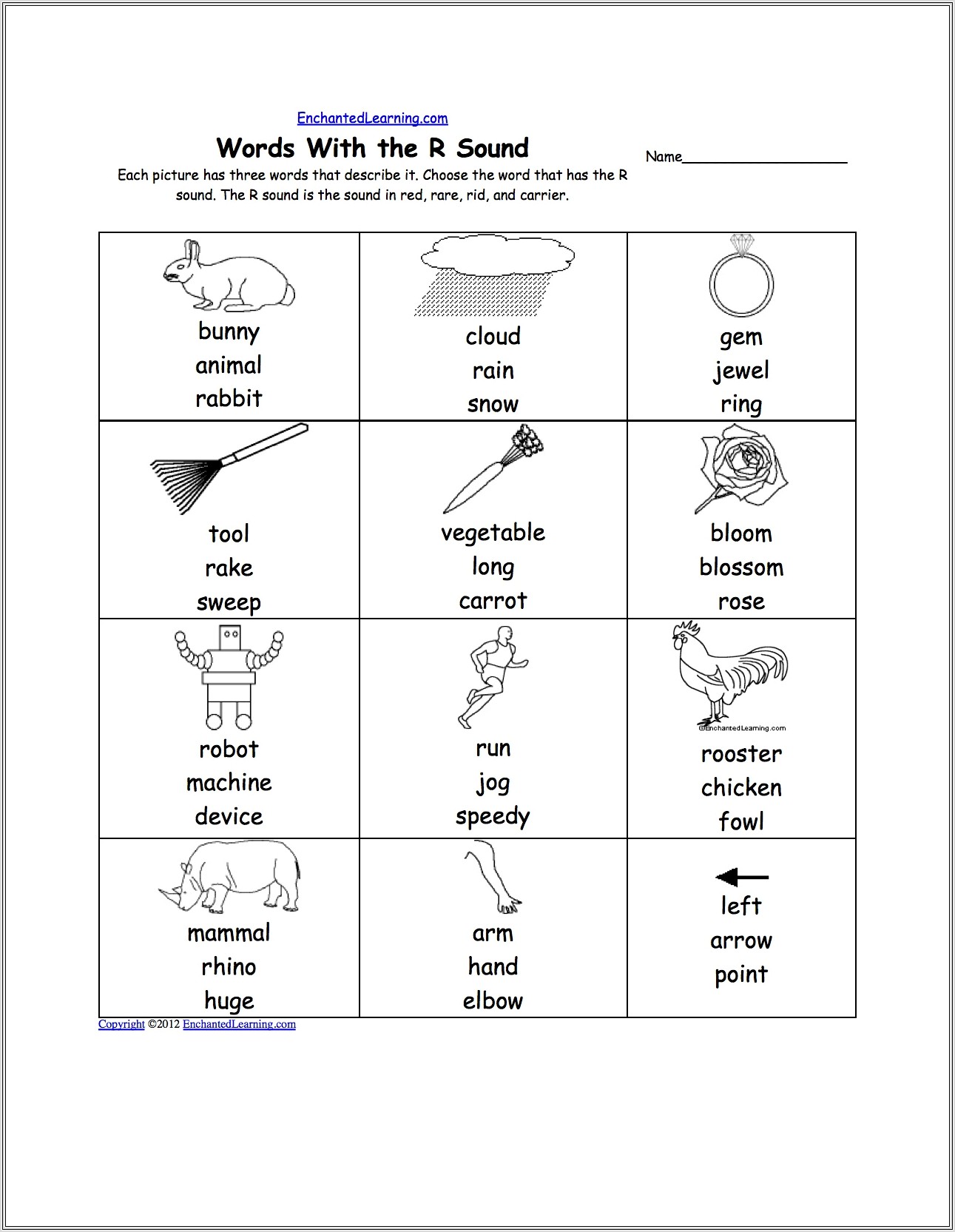 Kindergarten Worksheets Three Letter Words