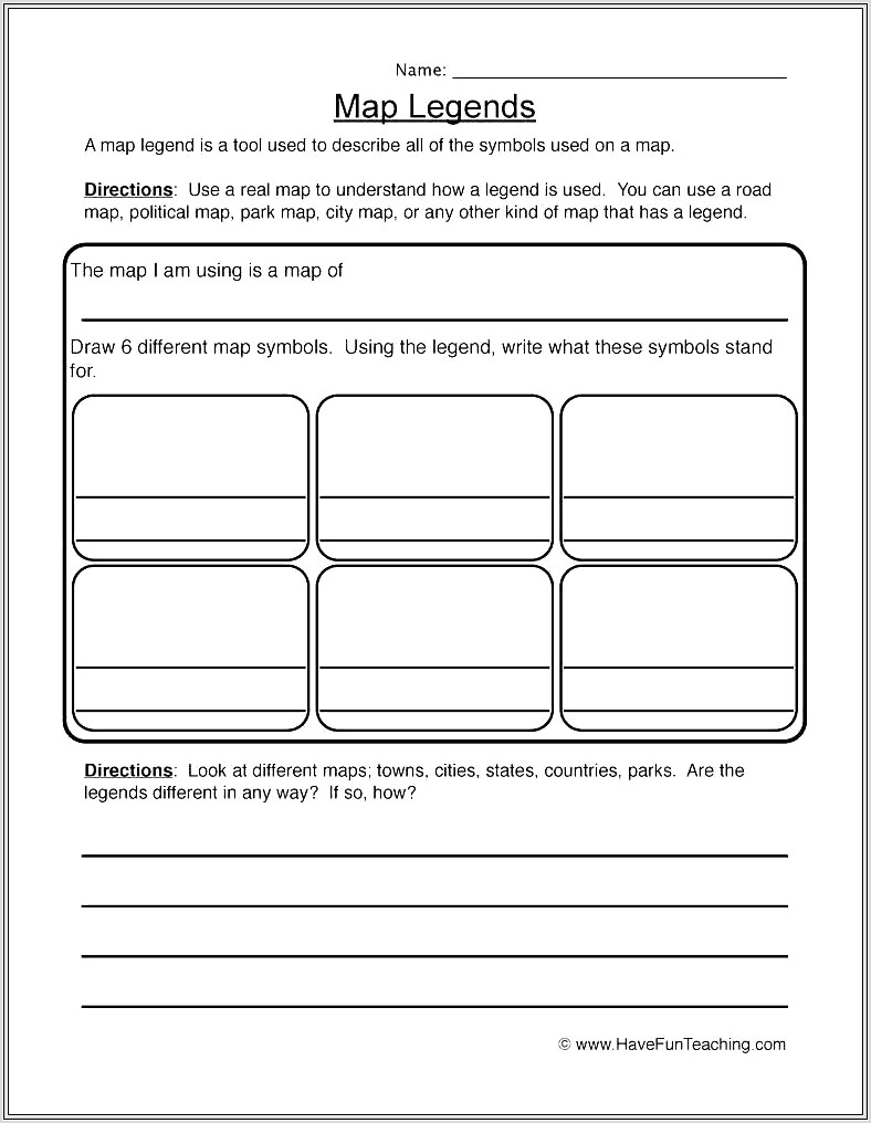 Learning Cardinal Directions Worksheet