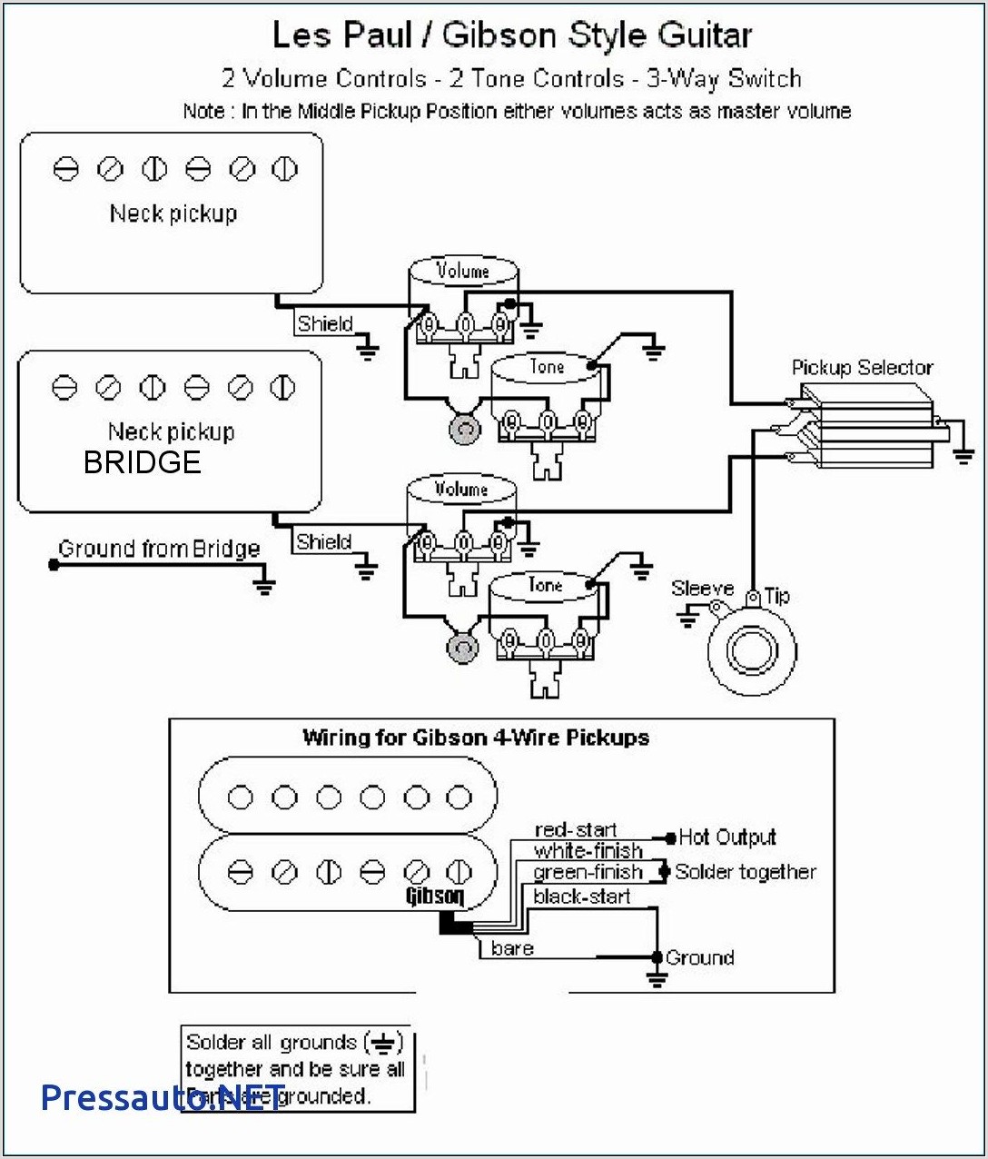 Les Paul 50s Wiring Diagram