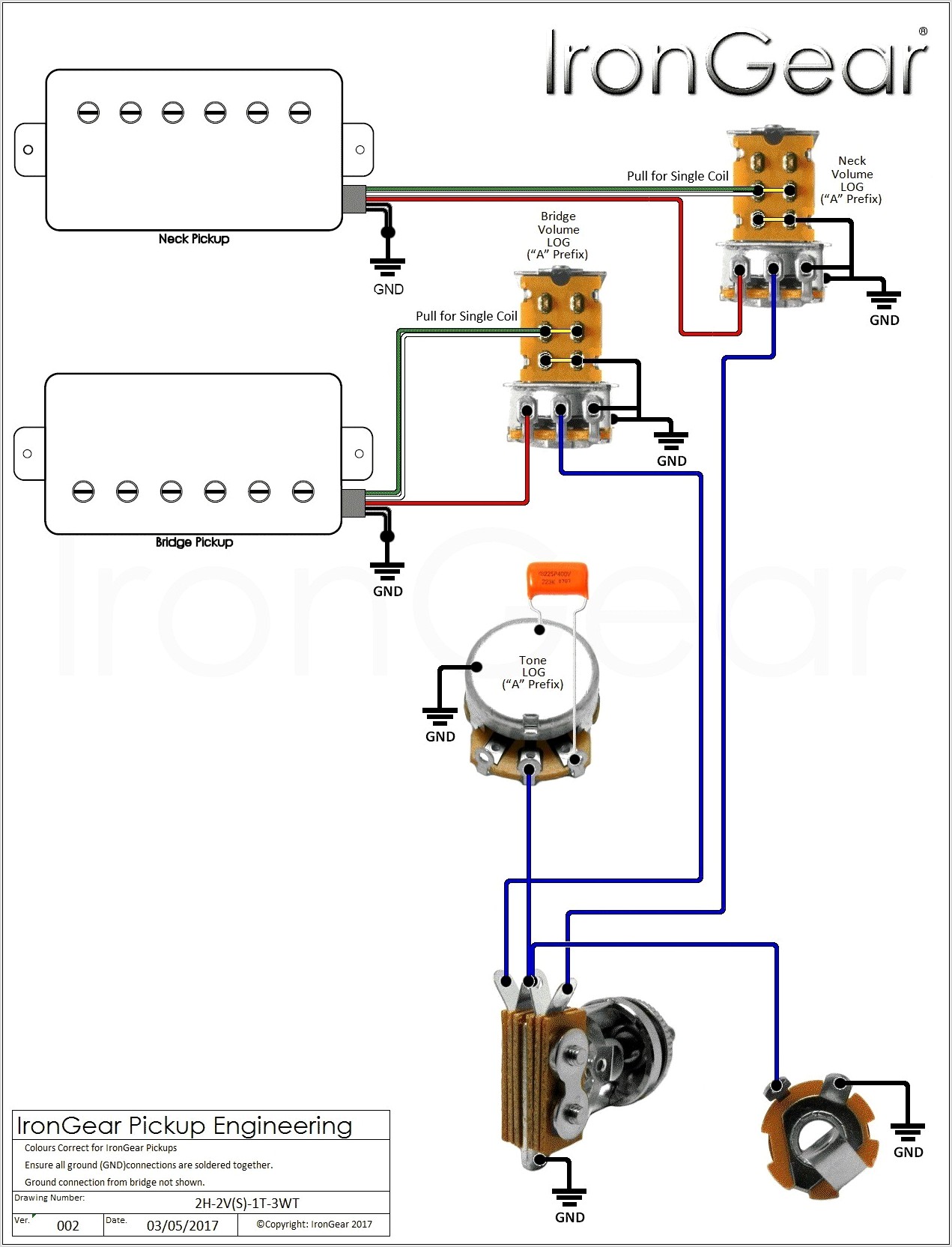 Les Paul P90 Wiring Diagram