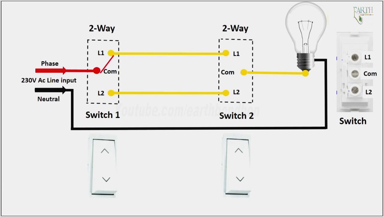 Light Wiring Diagram 2 Way Switch
