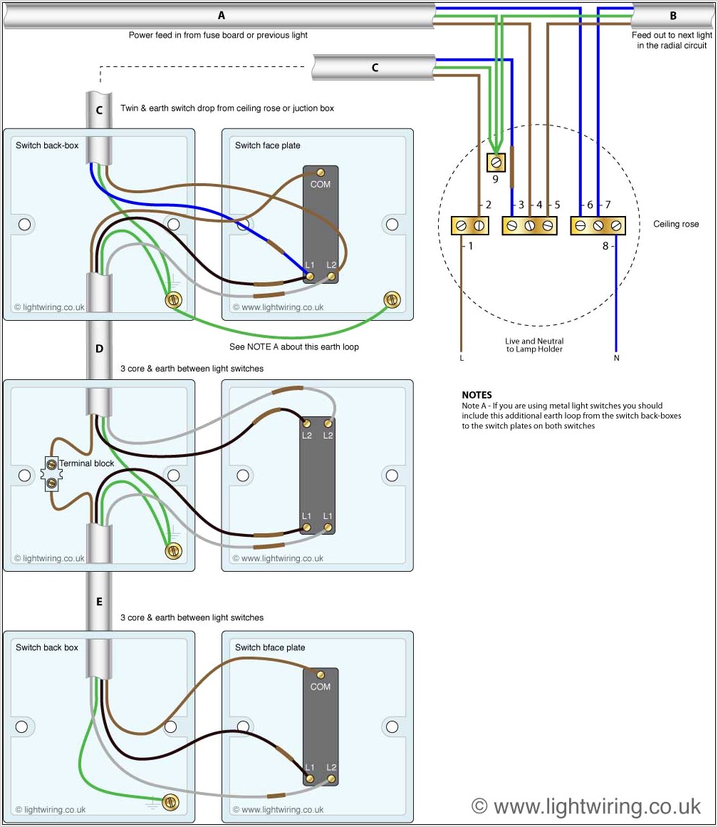 Light Wiring Diagram Switch