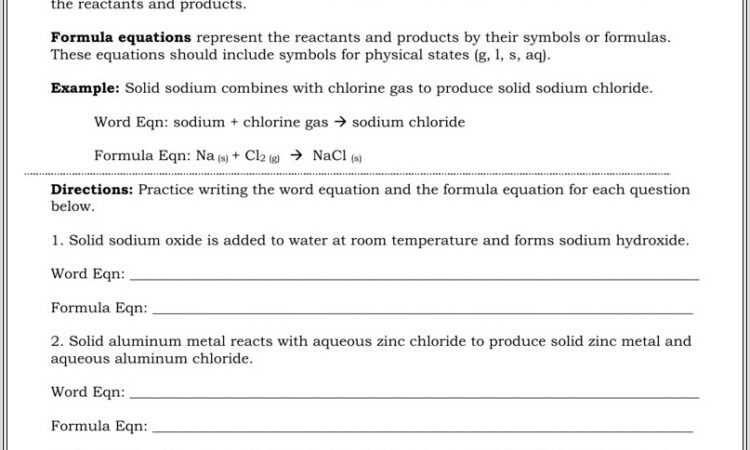 Linear Equations Word Problems Worksheet Doc