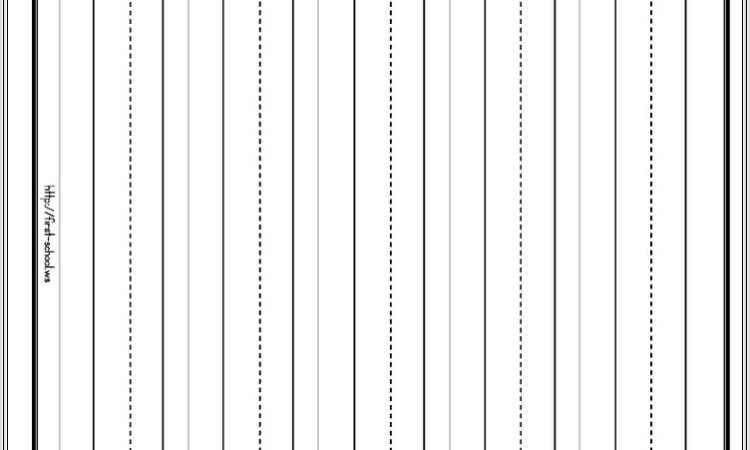 Lined Writing Paper Worksheet