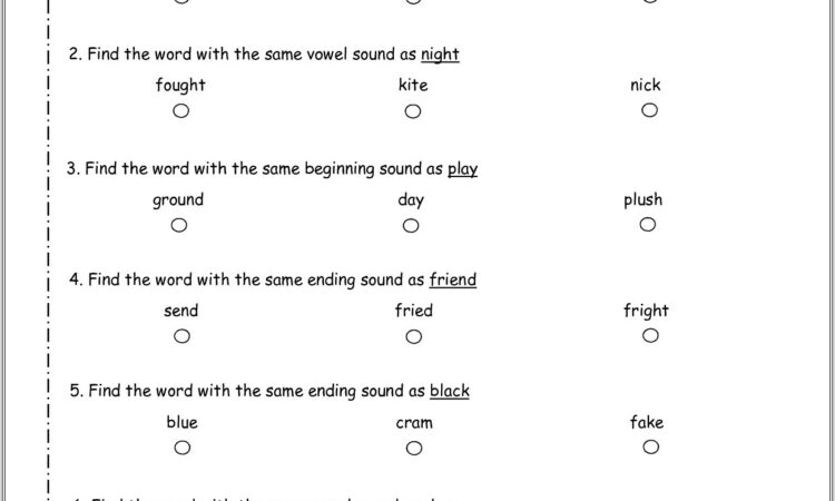 Long I Worksheet Second Grade