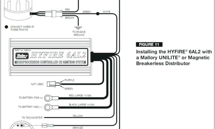 Mallory Magnetic Breakerless Distributor Wiring Diagram