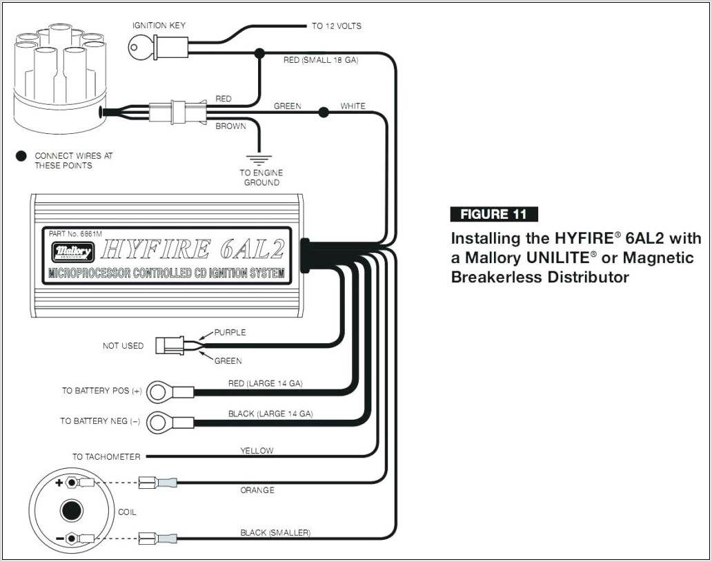 Mallory Magnetic Breakerless Distributor Wiring Diagram