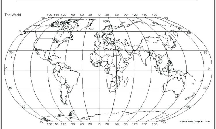 Map Worksheet With Latitude And Longitude