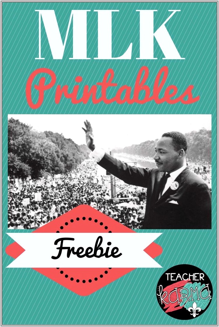 Martin Luther King Jr Classroom Printables
