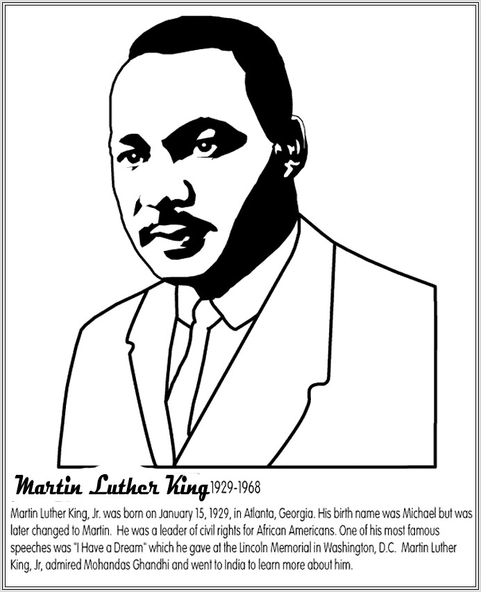 Martin Luther King Jr Easy Worksheets