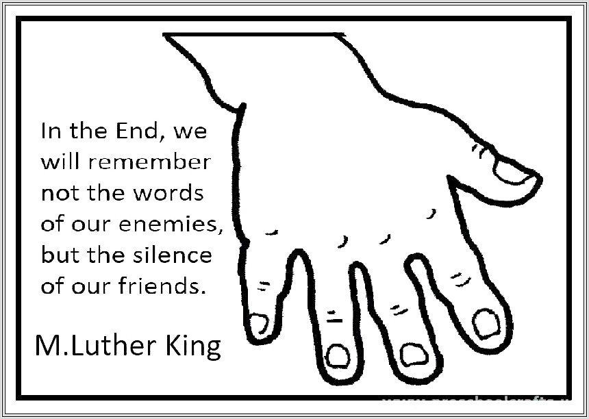 Martin Luther King Jr Kindergarten Printables Free