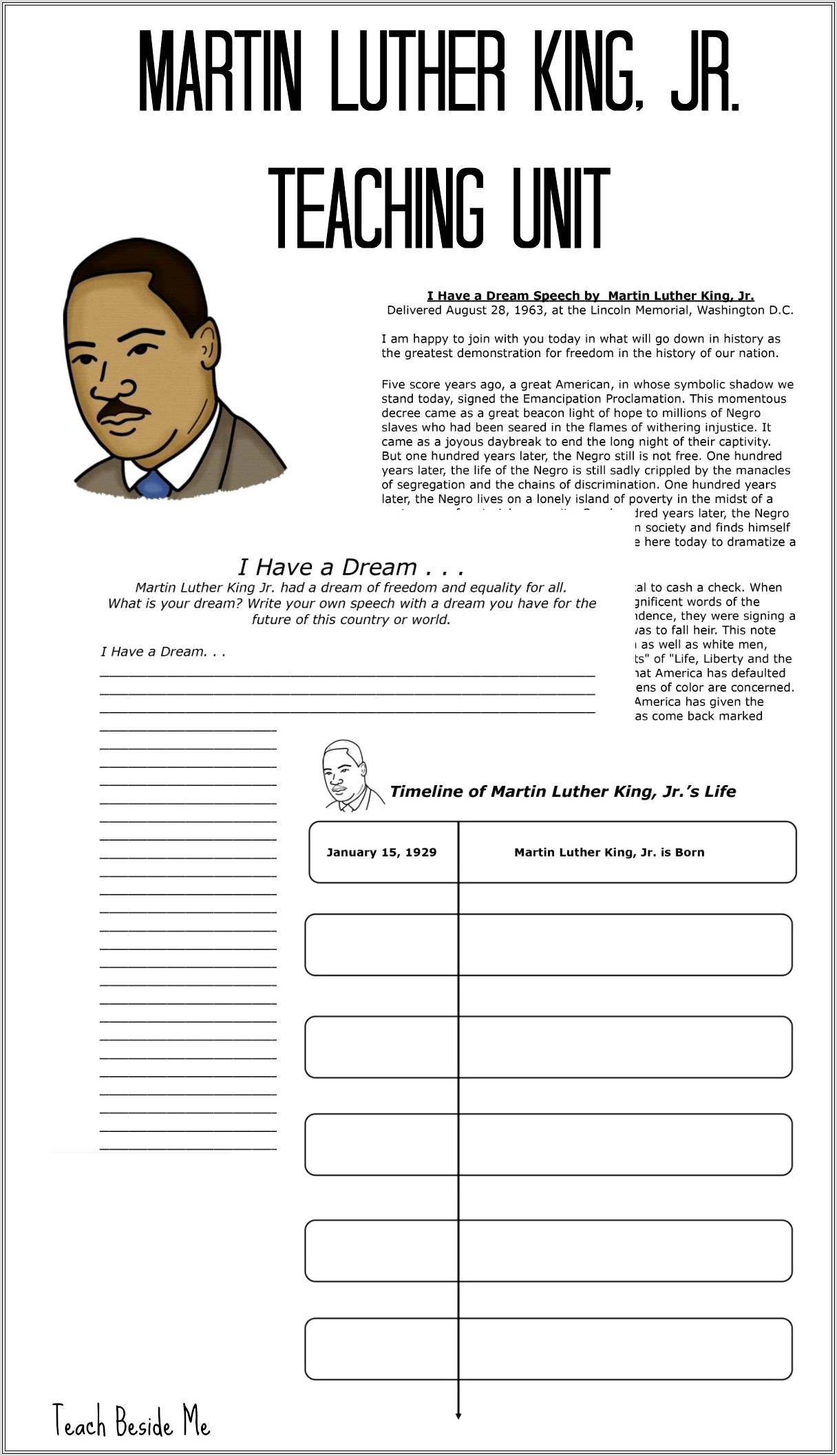 Martin Luther King Jr Lesson High School