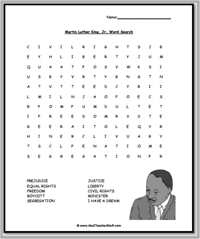 Martin Luther King Jr Worksheets Elementary