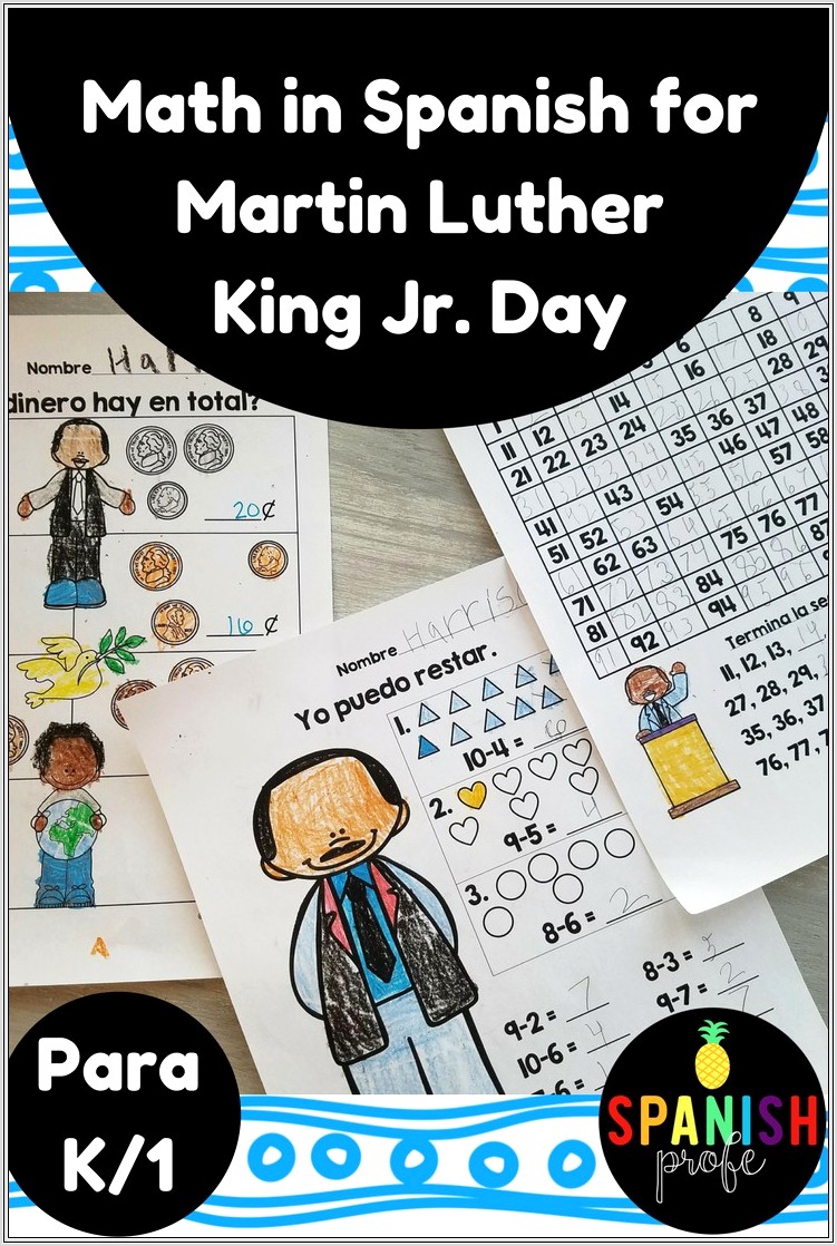 Martin Luther King Jr Worksheets In Spanish