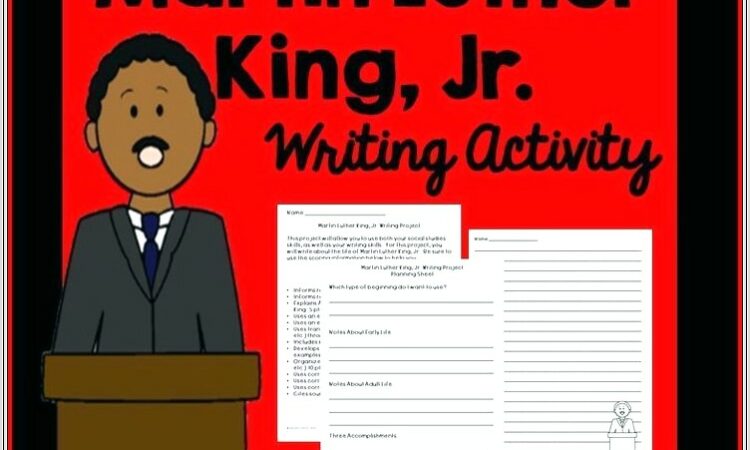 Martin Luther King Jr Writing Lessons