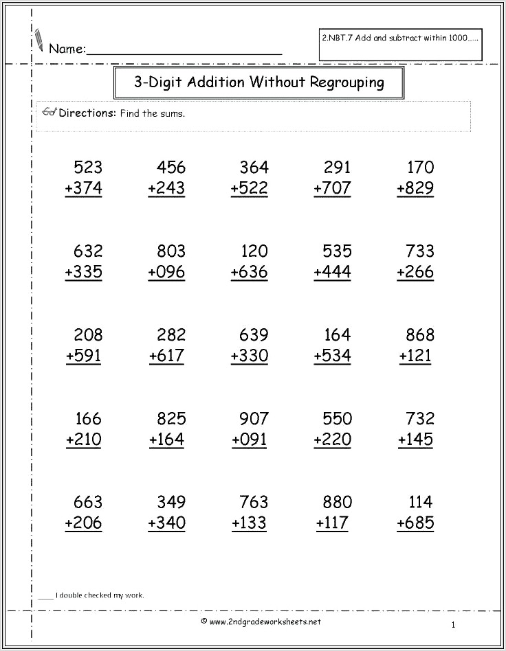 Math Addition Estimation Worksheets
