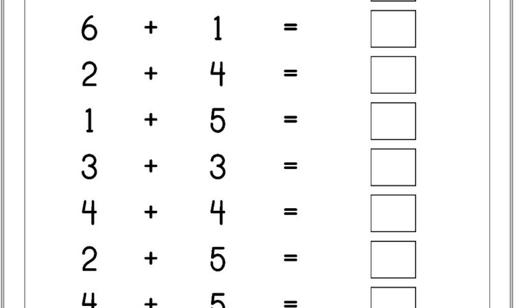 Math Addition Worksheet Grade 1