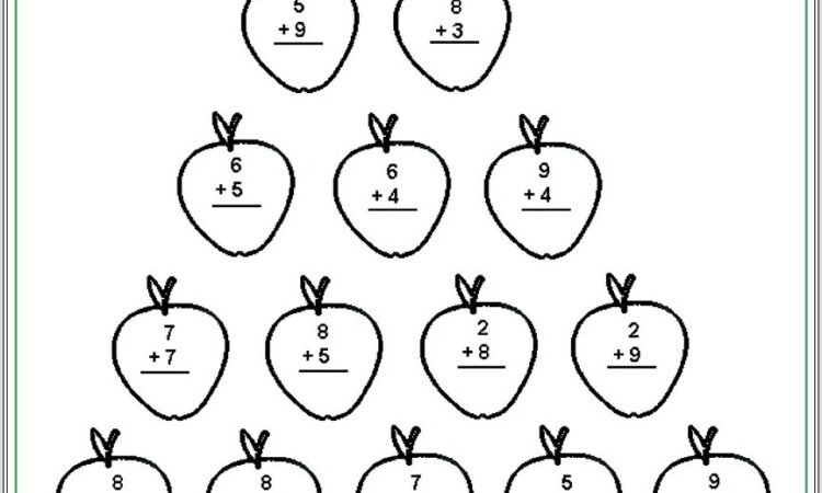 Math Addition Worksheets Single Digit