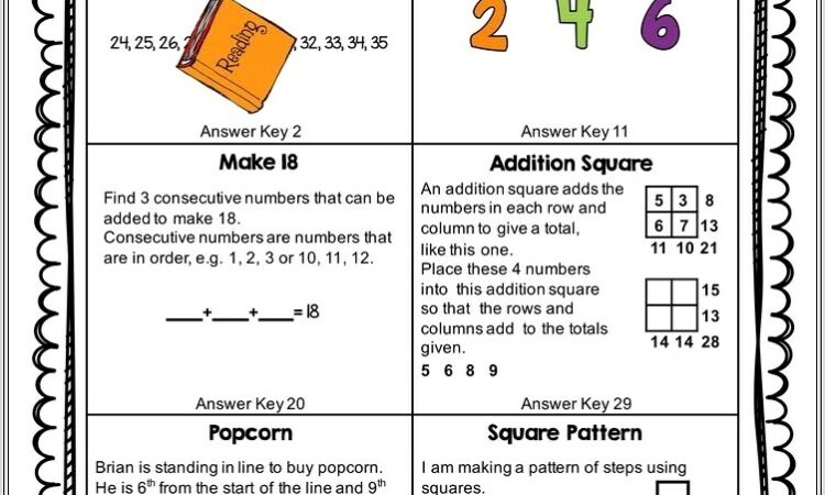 Math Busters Word Problems Reproducible Worksheets