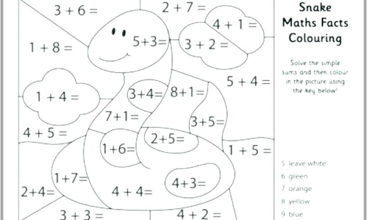 Math Facts Worksheet 5th Grade