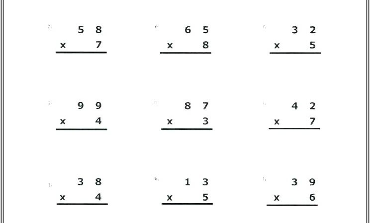 Math Facts Worksheets 8th Grade