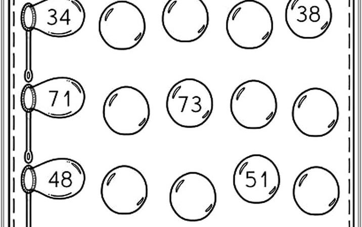 Math Missing Number Worksheet For Kindergarten