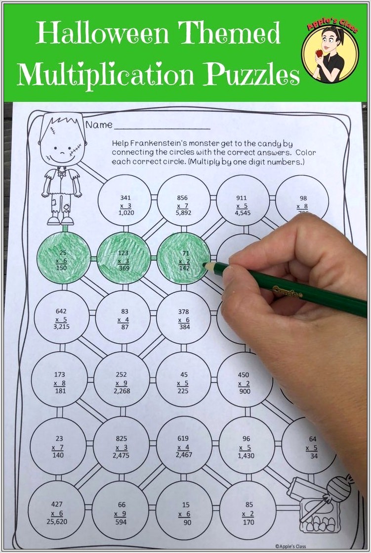 Math Multiplication Review Worksheets