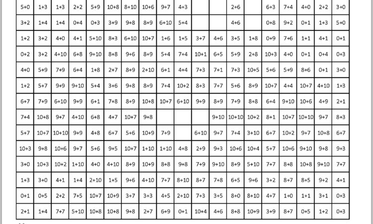 Math Multiplication Worksheets Color By Number