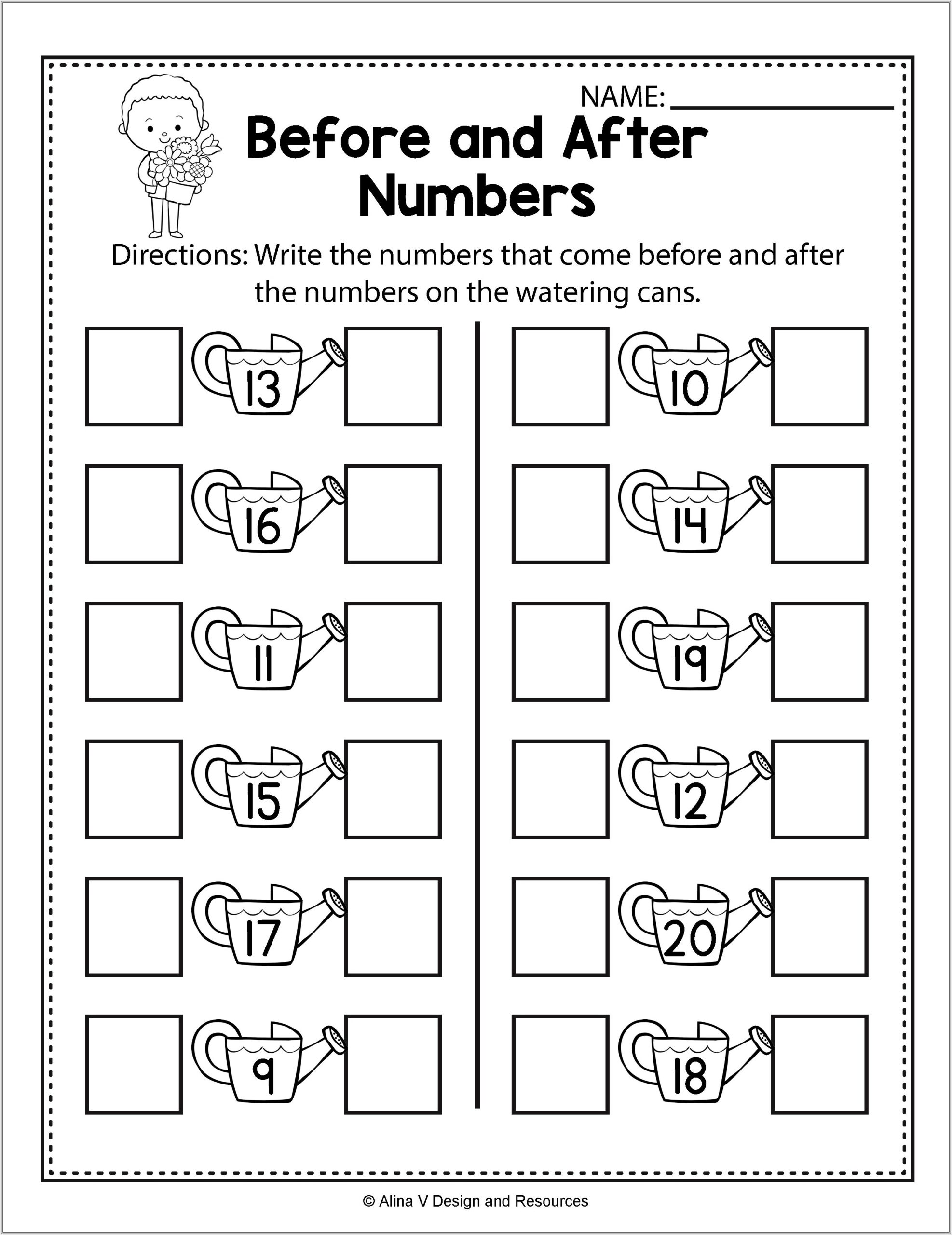 Math Numbers Worksheets For Preschool
