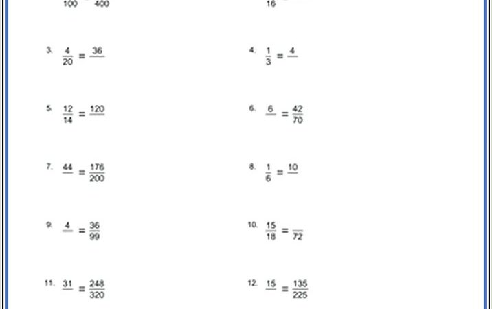 Math Proportions Worksheets 7th Grade