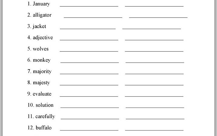 Math Vocabulary Worksheets 4th Grade