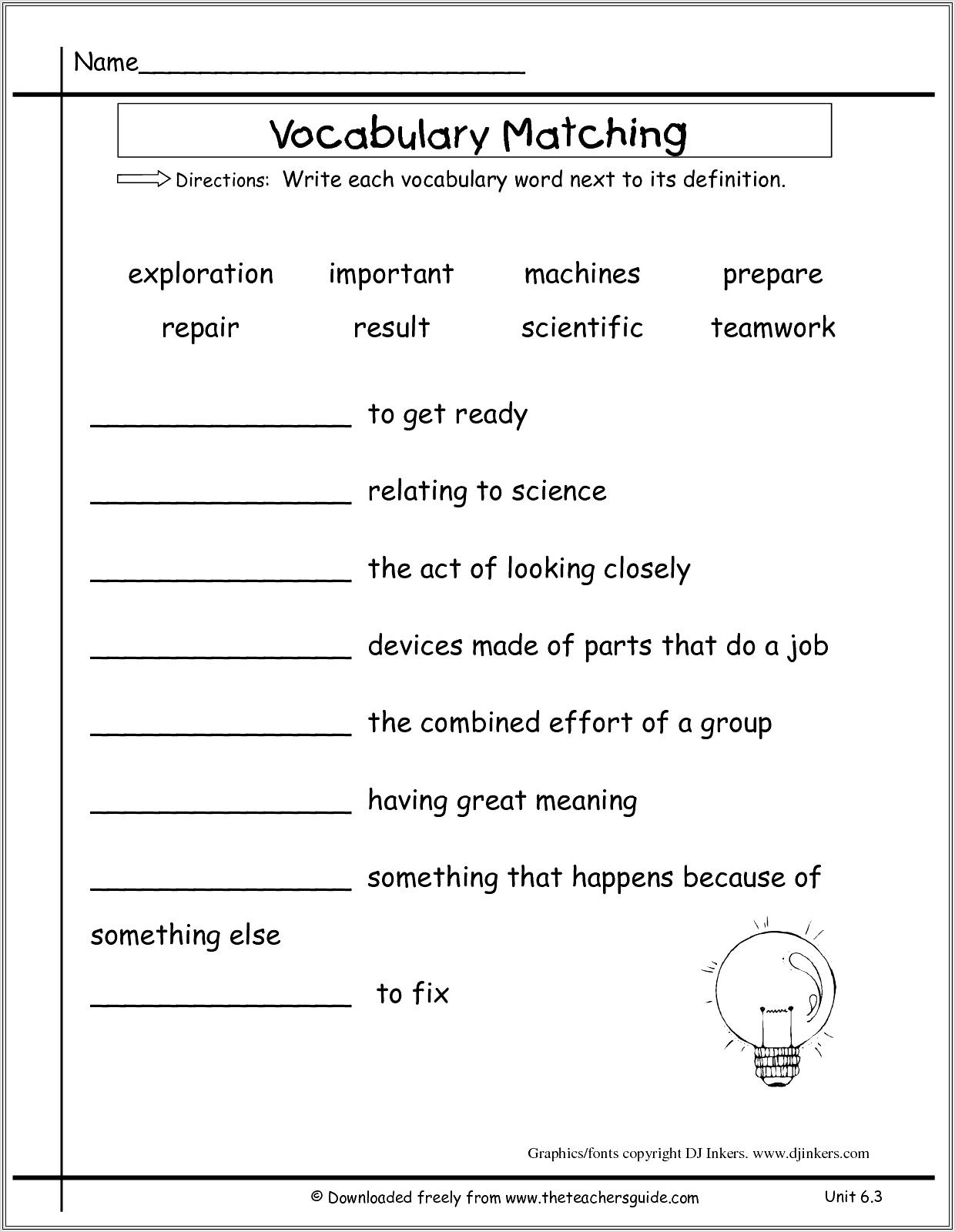 Math Vocabulary Worksheets For 2nd Grade