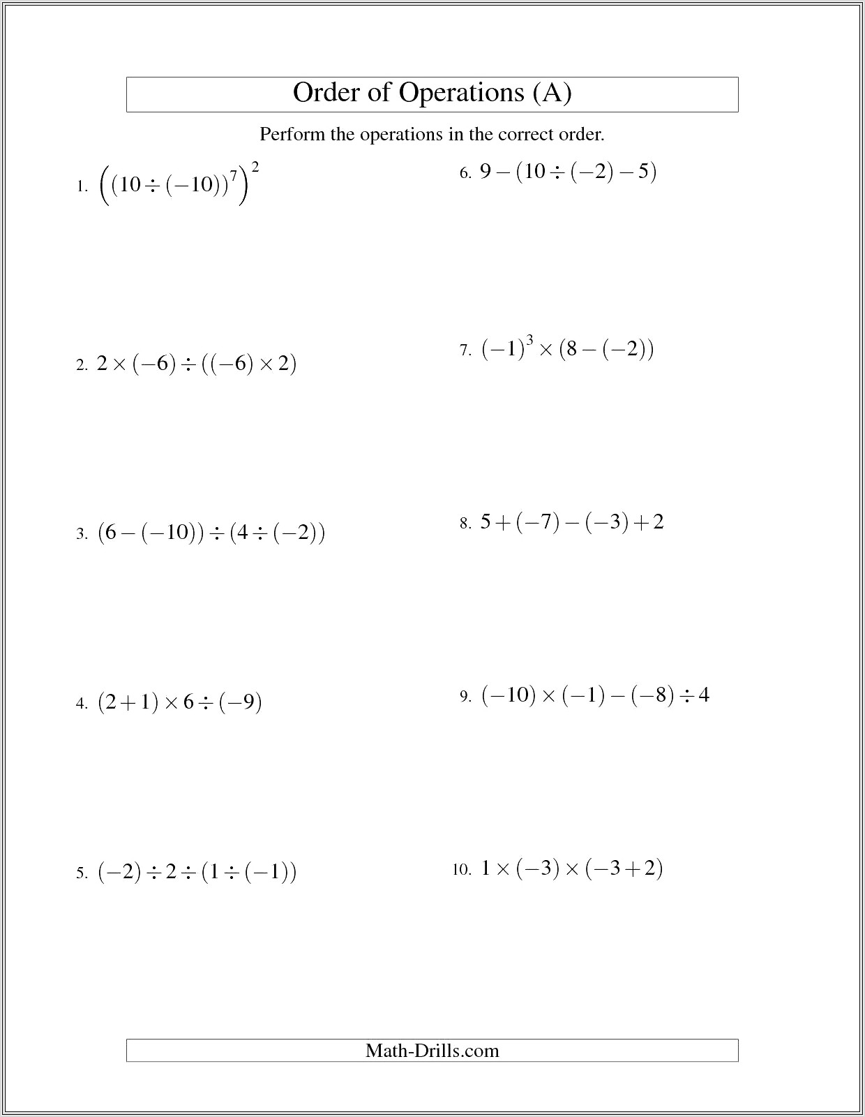 Math Word Problems Mixed Operations Worksheet