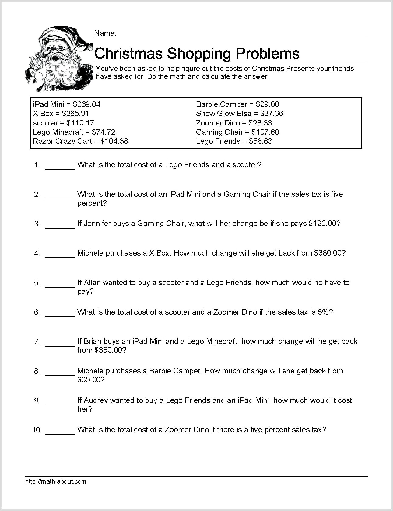 Math Word Problems With Time Worksheet